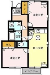 エスポワールえなみ　Ａ棟の物件間取画像